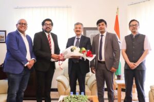 Had the privilege of welcoming the new Indian Ambassador to the State of Qatar HE. Dr. Deepak Mittal in the presence of the First Secretary, Mr. Hemant dwivedi