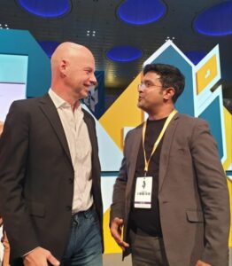 With Google X founder Sebastian Thrun at Qatar Business Incubation Centre Conference