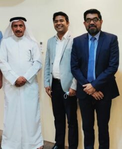 With Mr. Ali Mohad Al- Kuwari