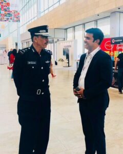 With the Director-General of Public Security, Staff Major General Saad bin Jassim Al Khulaifi during #qitcom2019