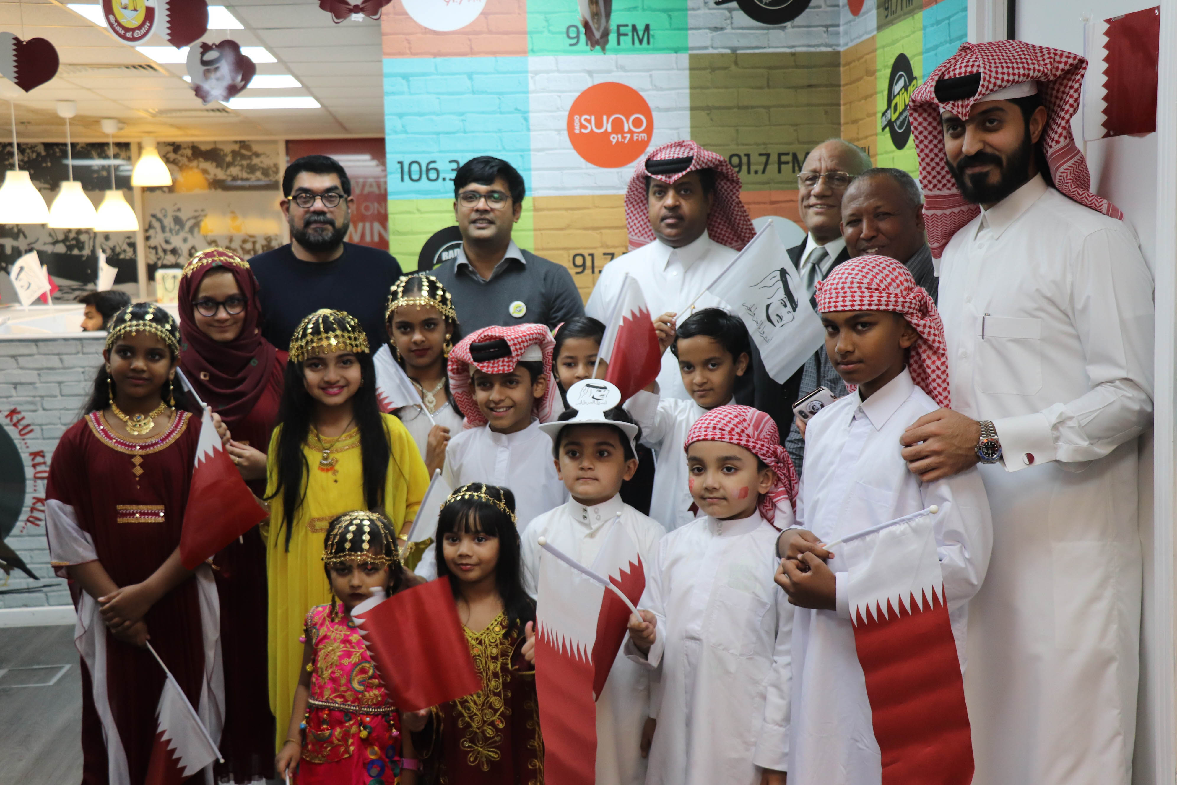 Olive Suno Officials with Kids Celebrating The national Day 2019 at Radio Olive