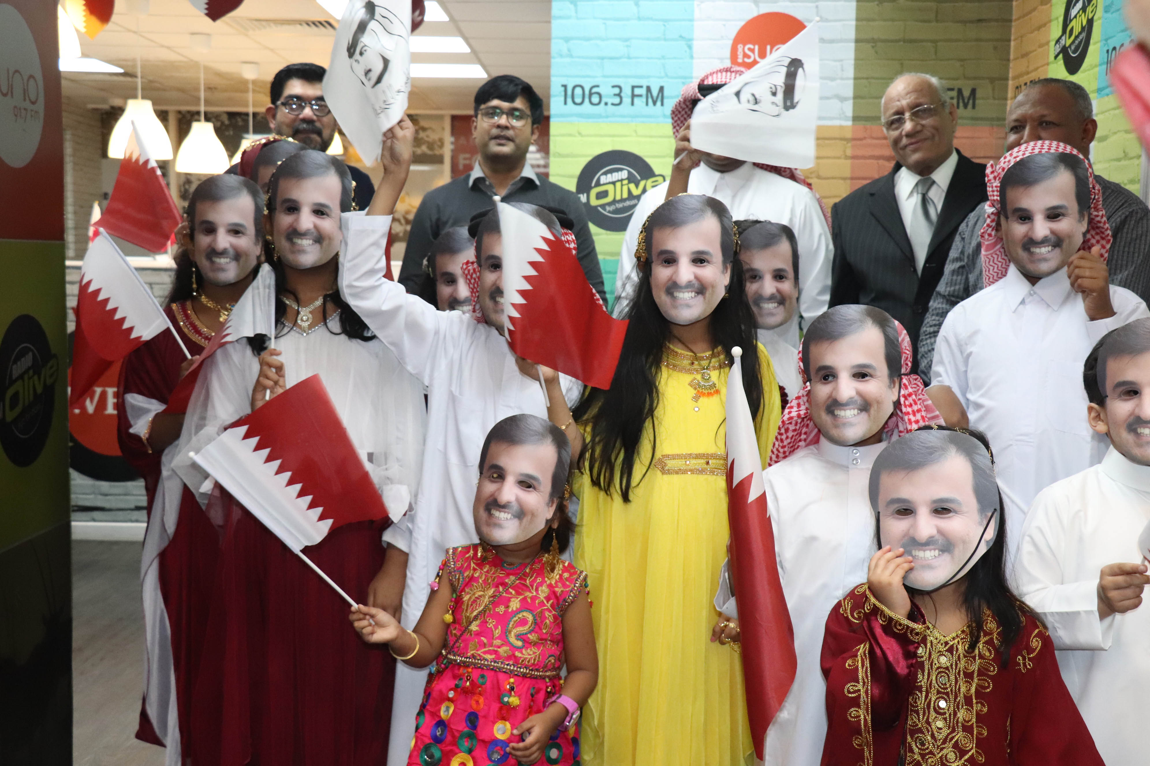 Olive Suno Officials with Kids Celebrating The national Day 2019 at Radio Suno