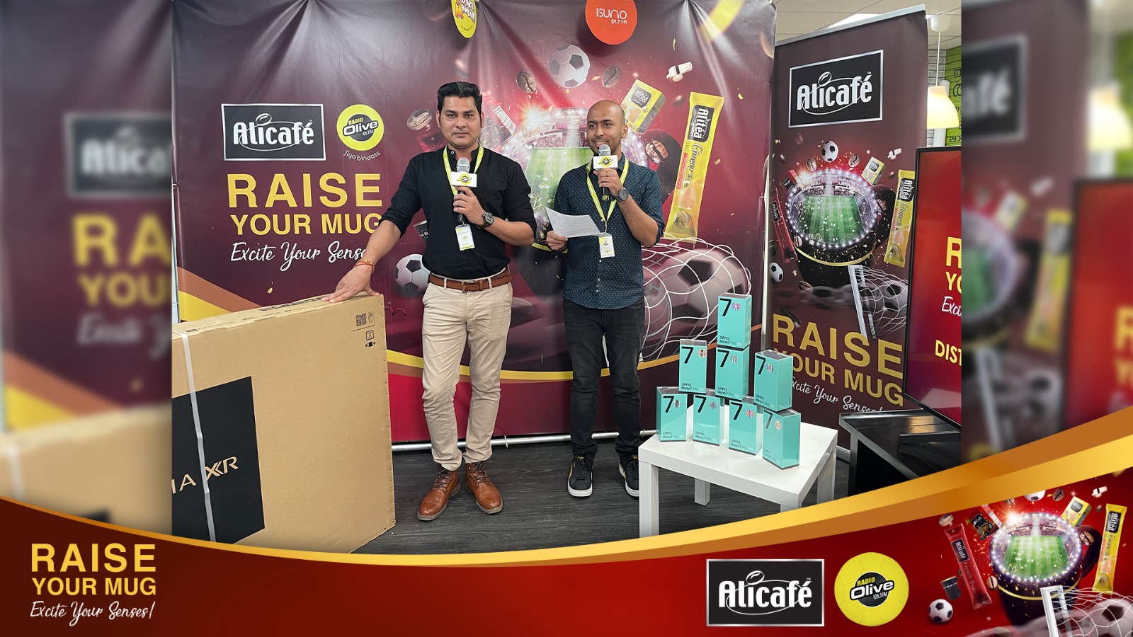 Alicafe Arabia Raise Your Mug Prize distribution | Radio Olive