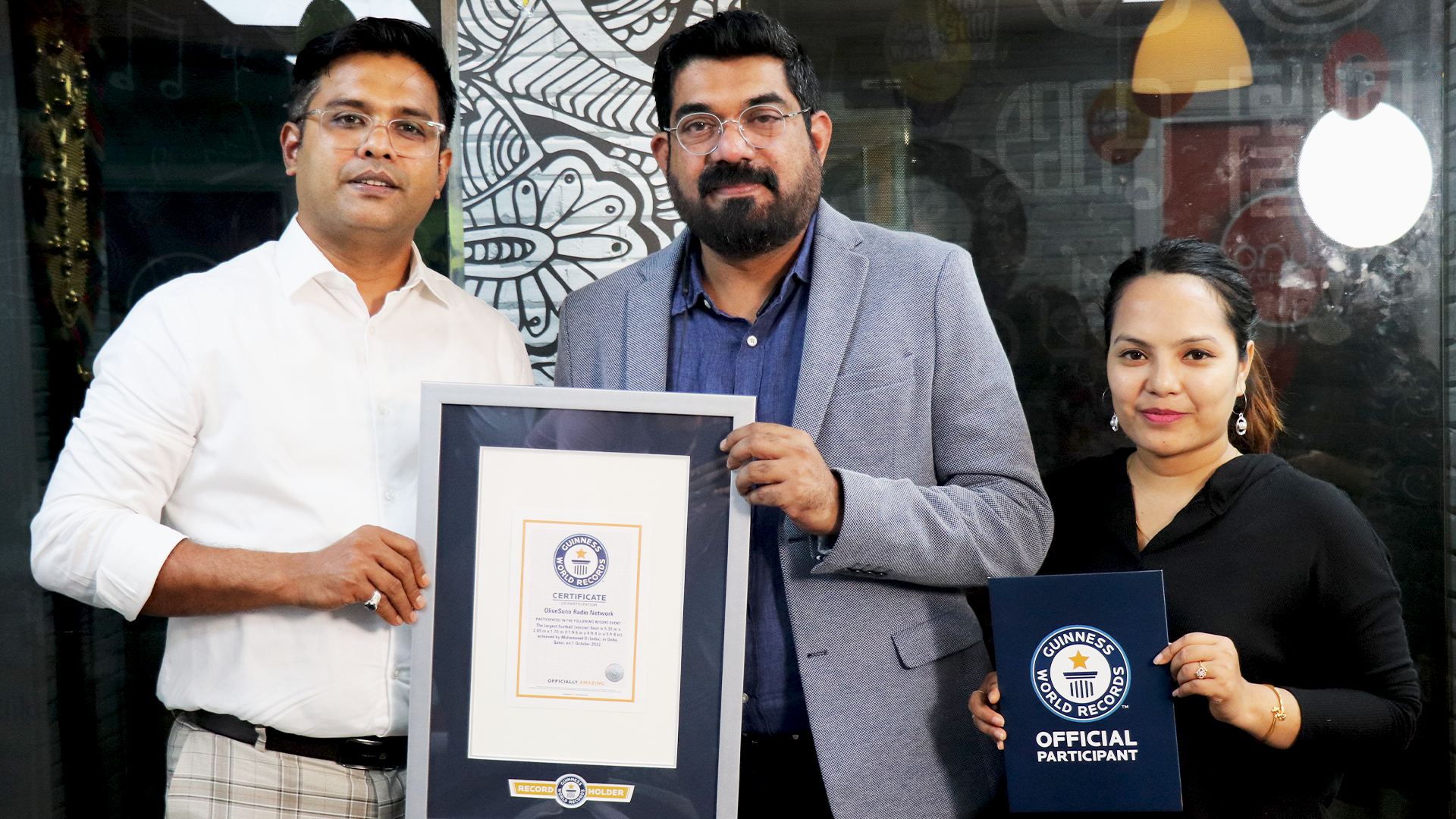 Olive Suno Radio Network and Focus International Group have stepped up the game and made history with a Guinness World Record for creating the Largest Soccer Boot Ever Made!